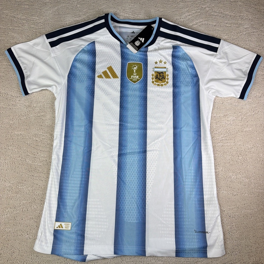 Adidas Argentina Home Jersey 2022 FIFA World Champion Size XL Slim Fit